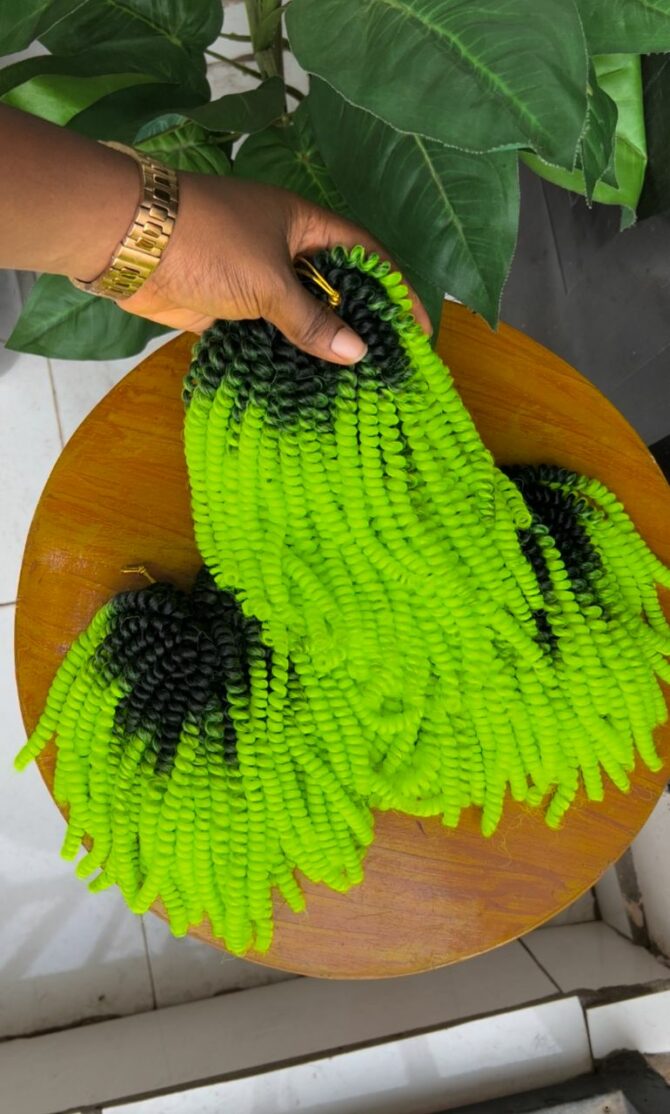 3 Bundles of Spring Twists Tgreen