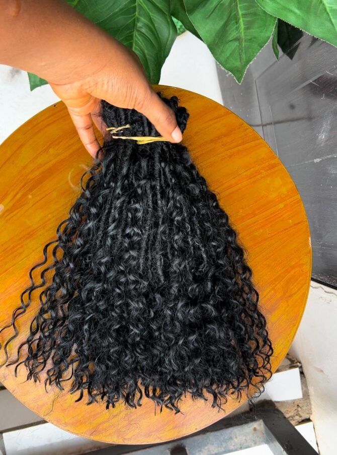 14 inches Island Locs in Color Color Jet Black