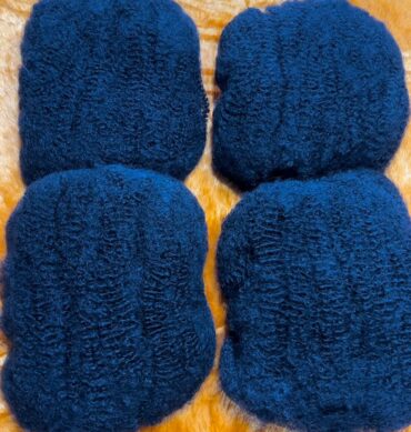 Afro Bulk Human Hair Replica 100g in 1B Natural Soft Quality 24"