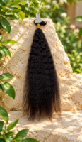 ROSE YAKI STRAIGHT 100% HUMAN HAIR BULK 18''