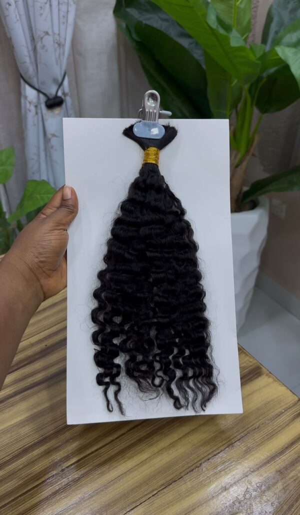 TRISH BURMESE CURLY 100% HUMAN HAIR BULK 18''