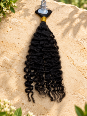 TRISH BURMESE CURLY 100% HUMAN HAIR BULK 18''