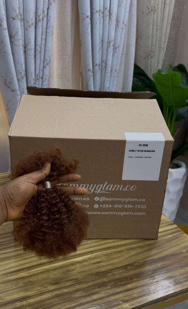 a7dd67cb 1233 4ebf 8e6d 0460798fc203 60 PCS DEAL CURLY STAR BUNDLES CARAMEL BROWN