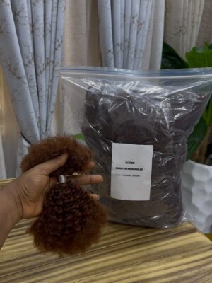 30 PCS DEAL CURLY STAR BUNDLES CARAMEL BROWN