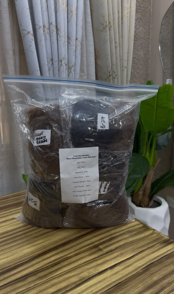30 PCS MIXED DEAL CURLY STAR BUNDLES